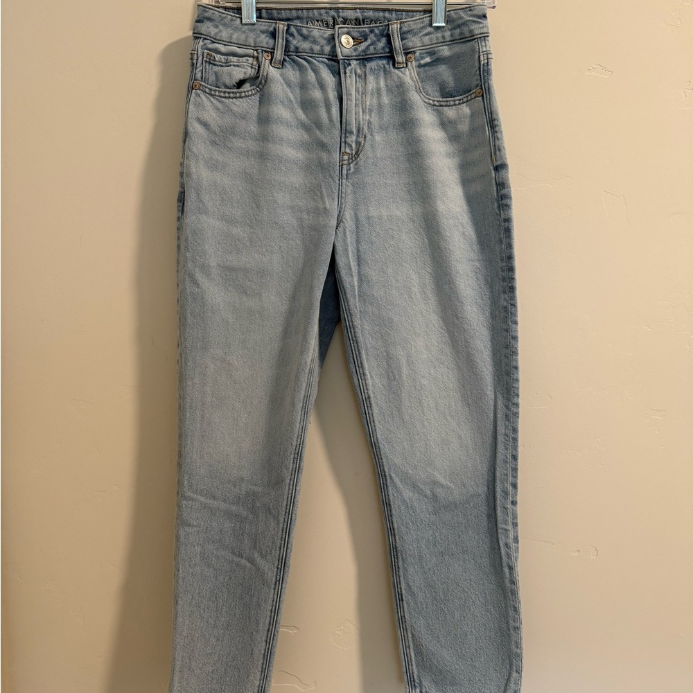 American Eagle Outfitters Light Blue Straight Leg Jeans